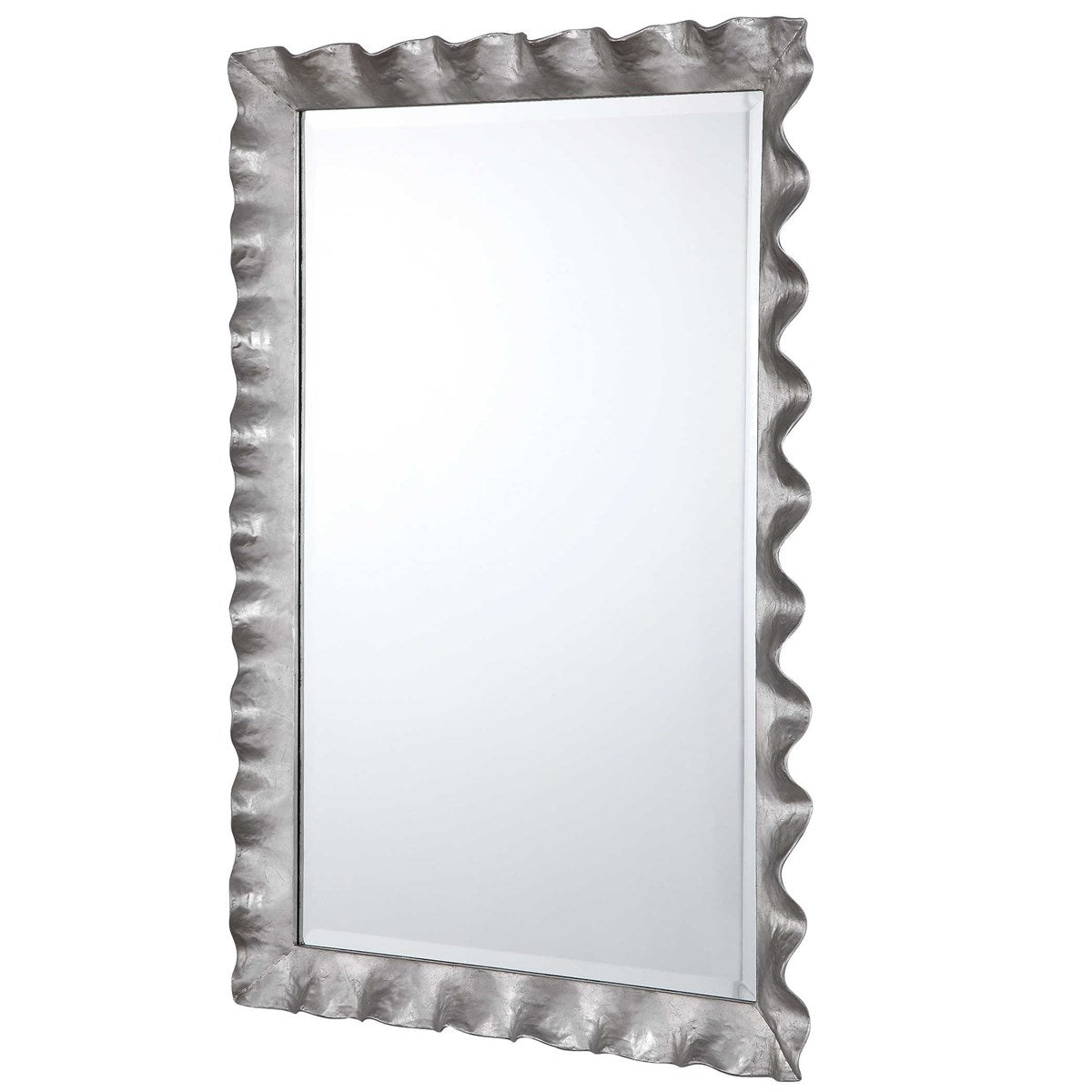 Silver Scalloped Mirror