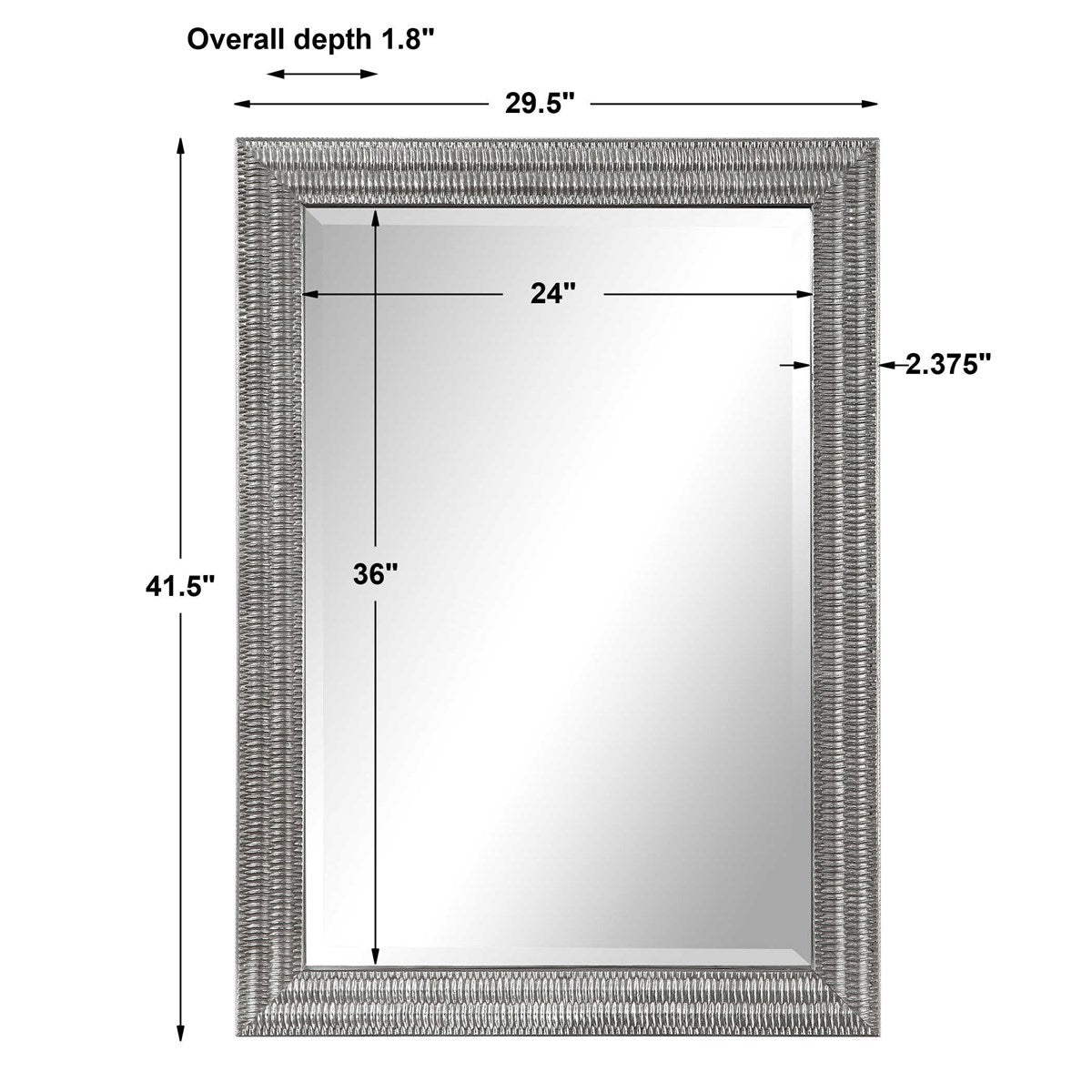 Textured sl woven mirror