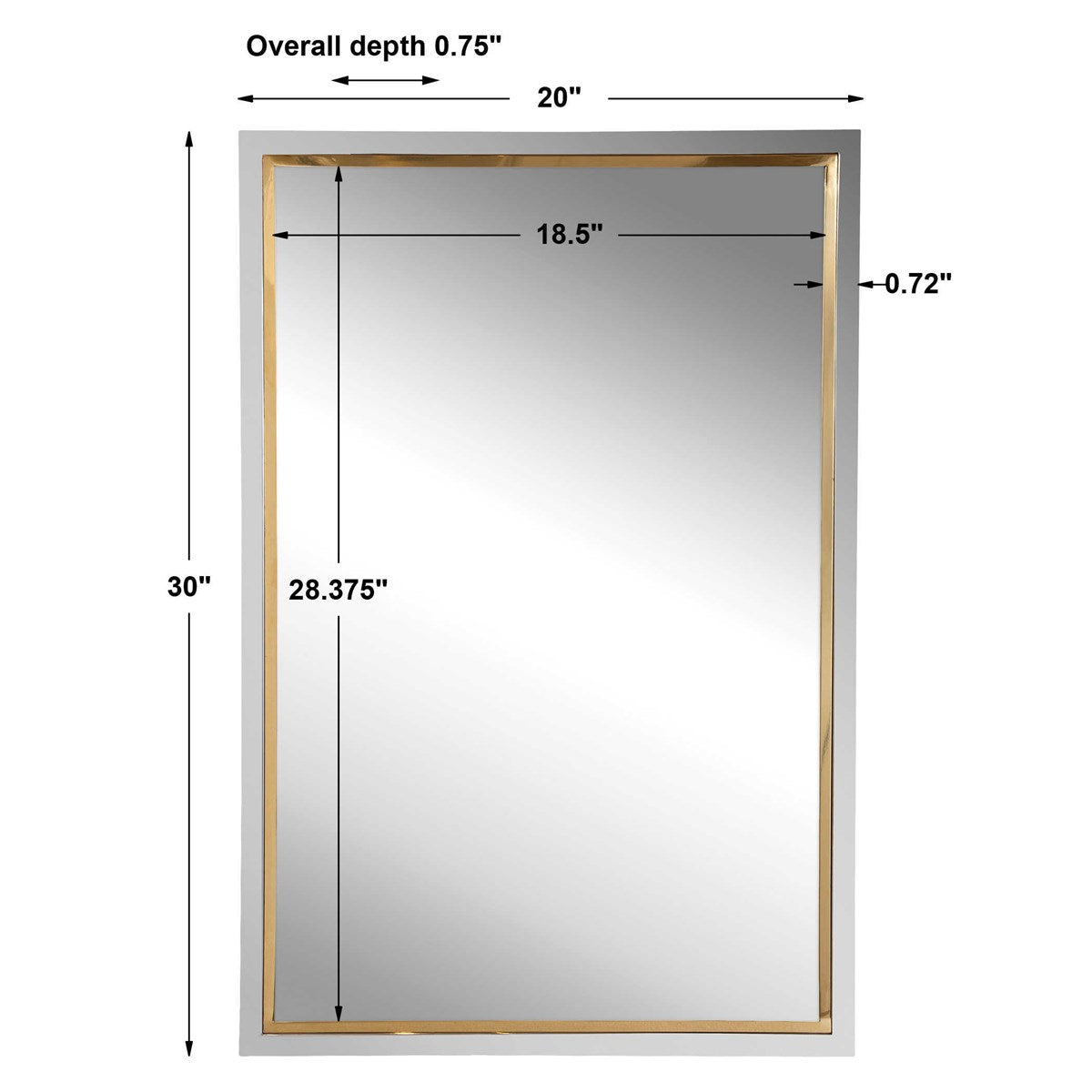 Two Tone Mirror