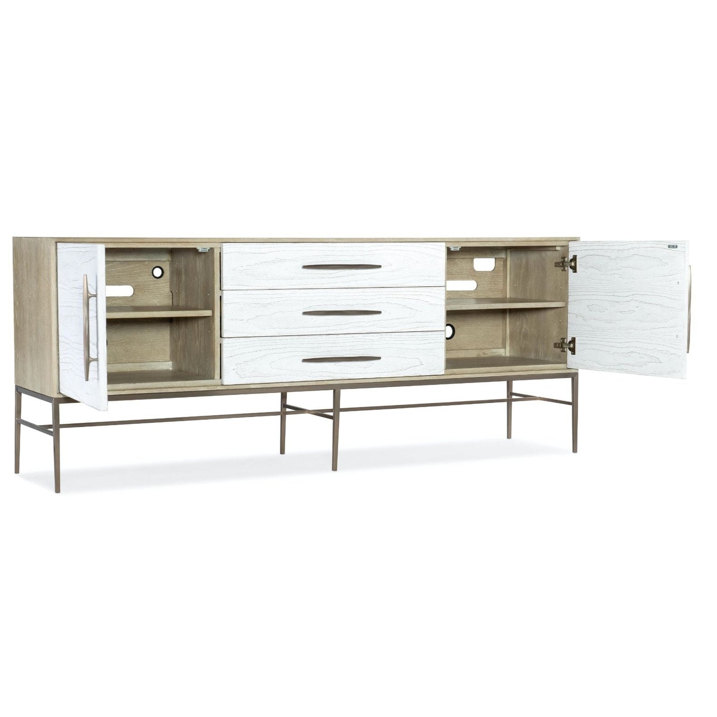 White 2dr, 3drw 80x18x32h