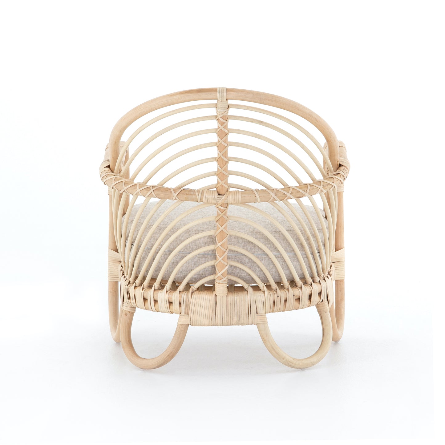 Rattan curve chair