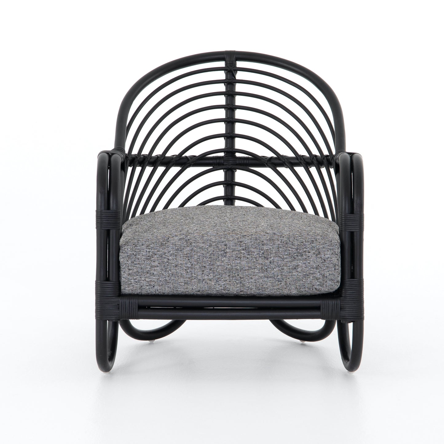 Curve rattan ebony