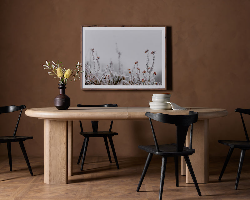 Oval oak 87" X 42"