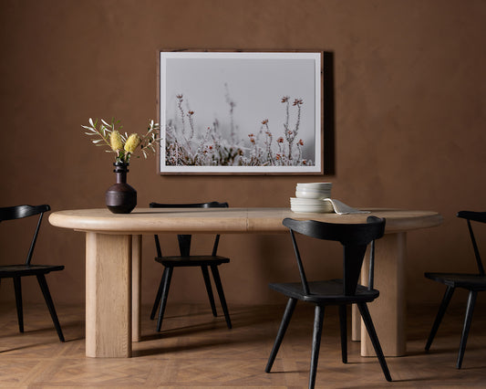 Oval oak 87" X 42"