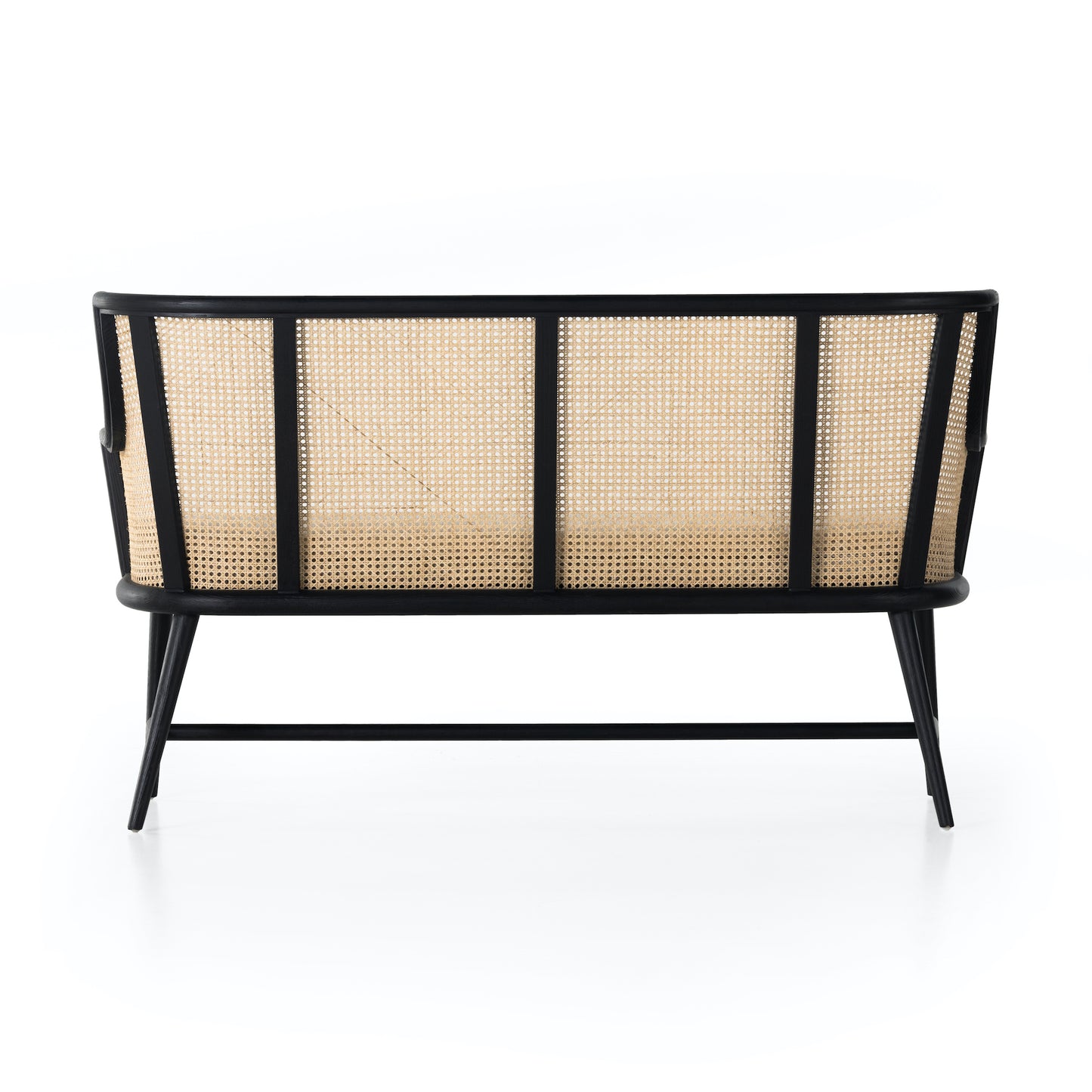 Cane back bench