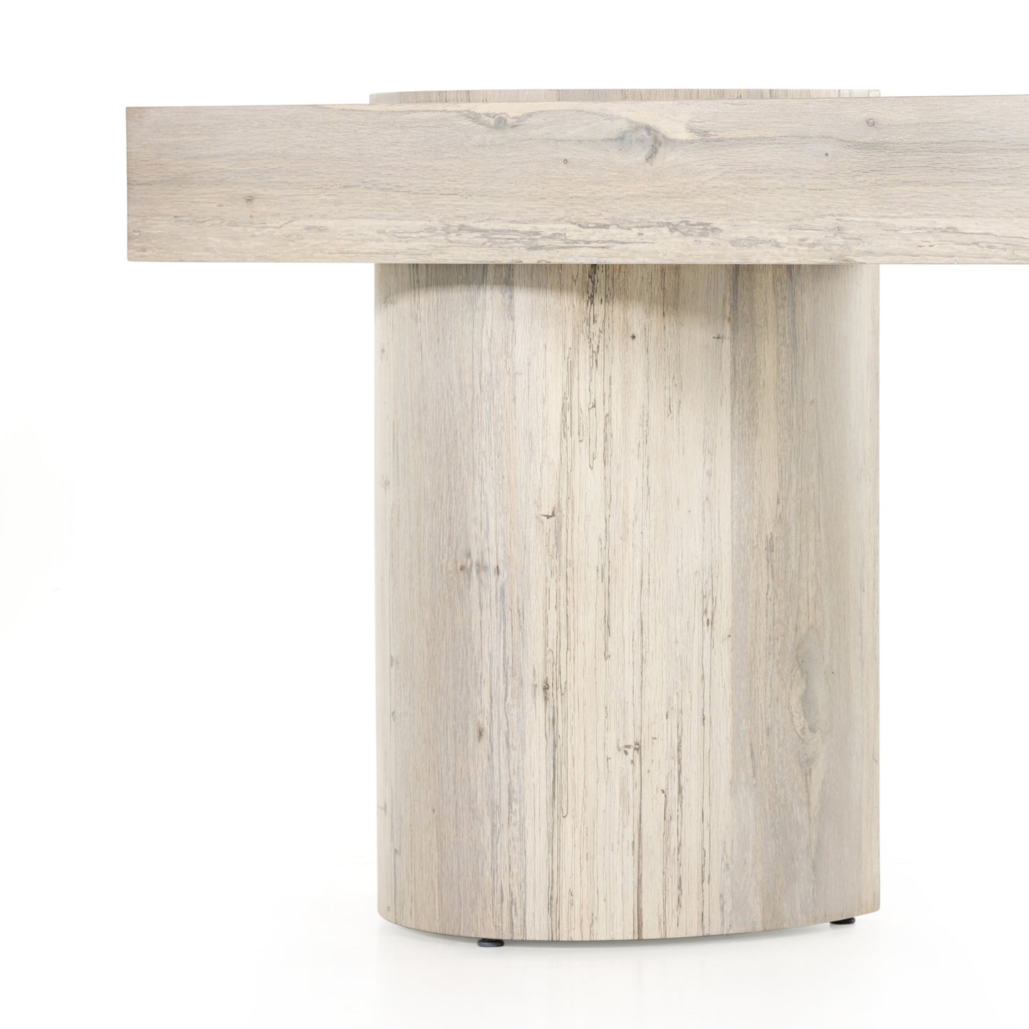 Bleached oak, 72x18x32h