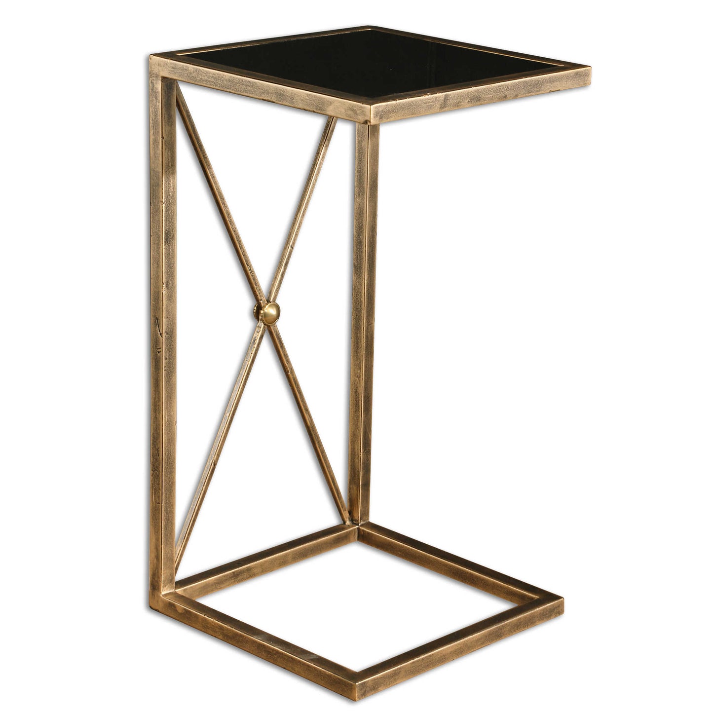Black and Gold End Table