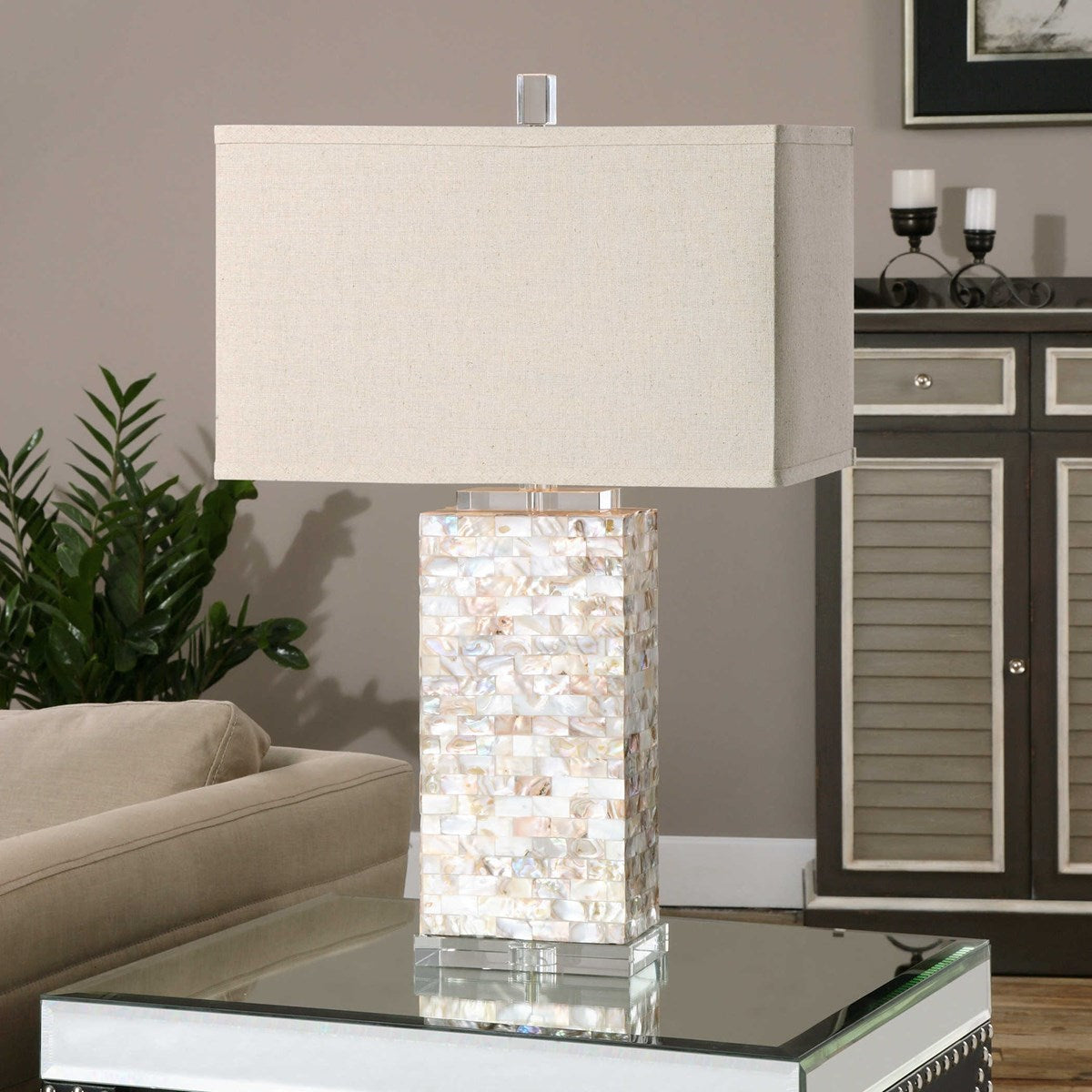 Capiz Shell Lamp