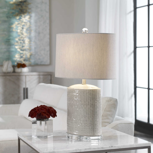 Taupe-Gray Table Lamp