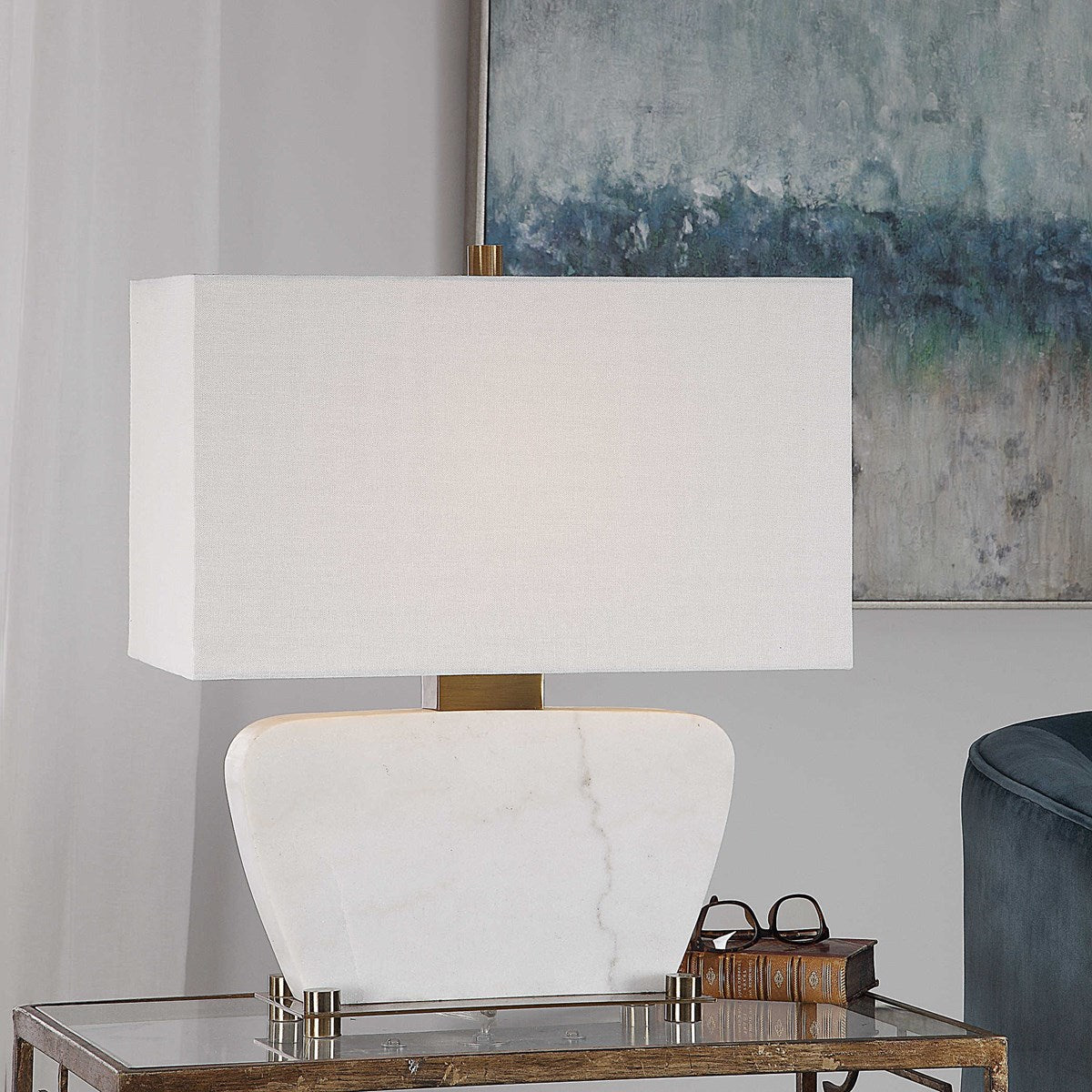 White Marble Lamp