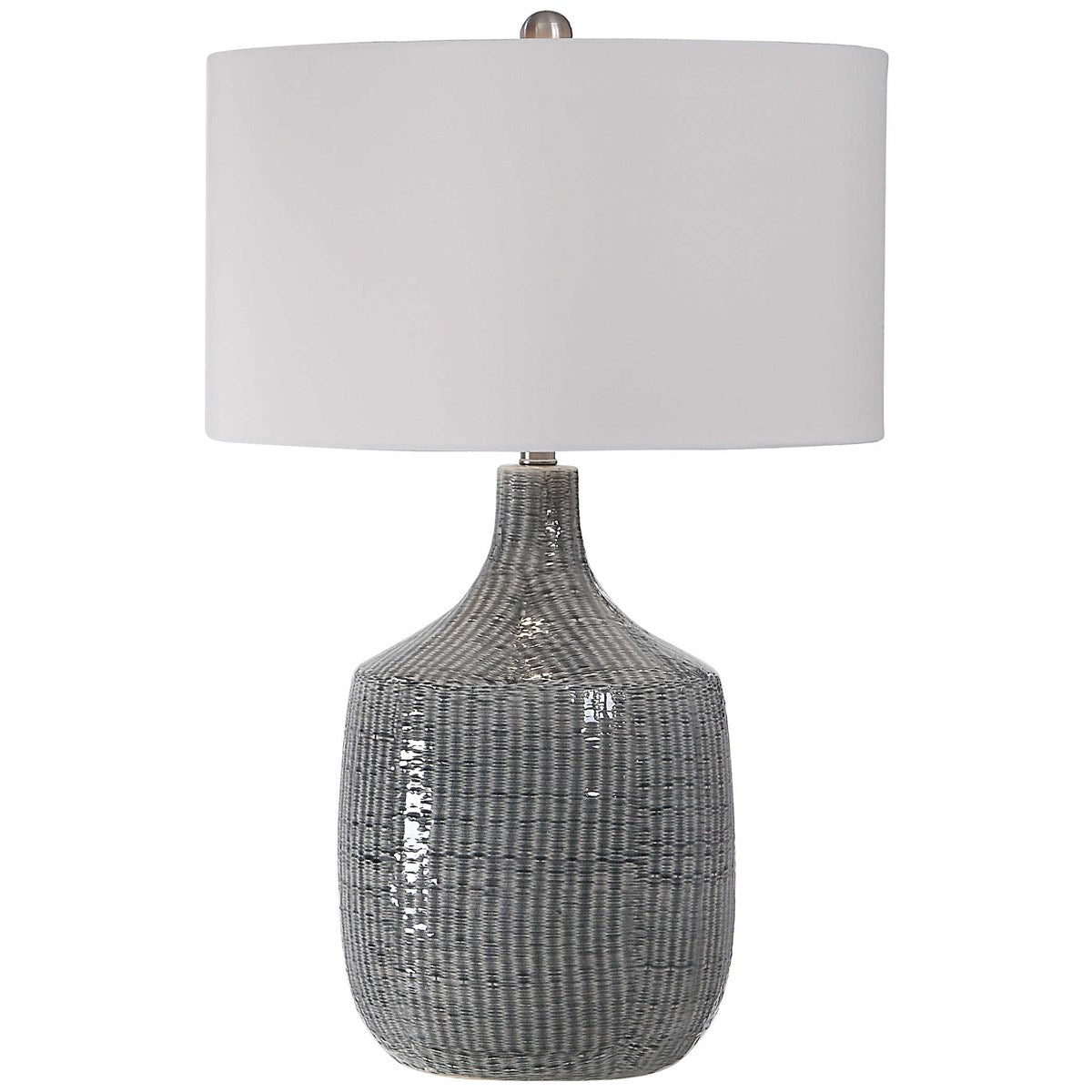 Blue-Gray Glazed Lamp