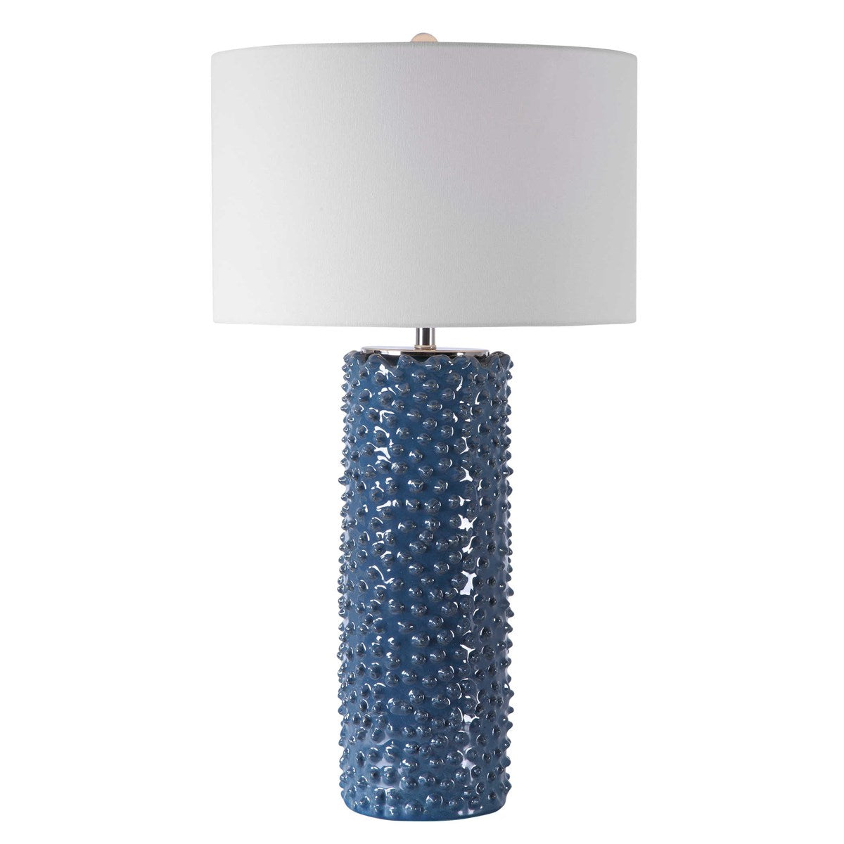 Coastal Textural Indigo Lamp