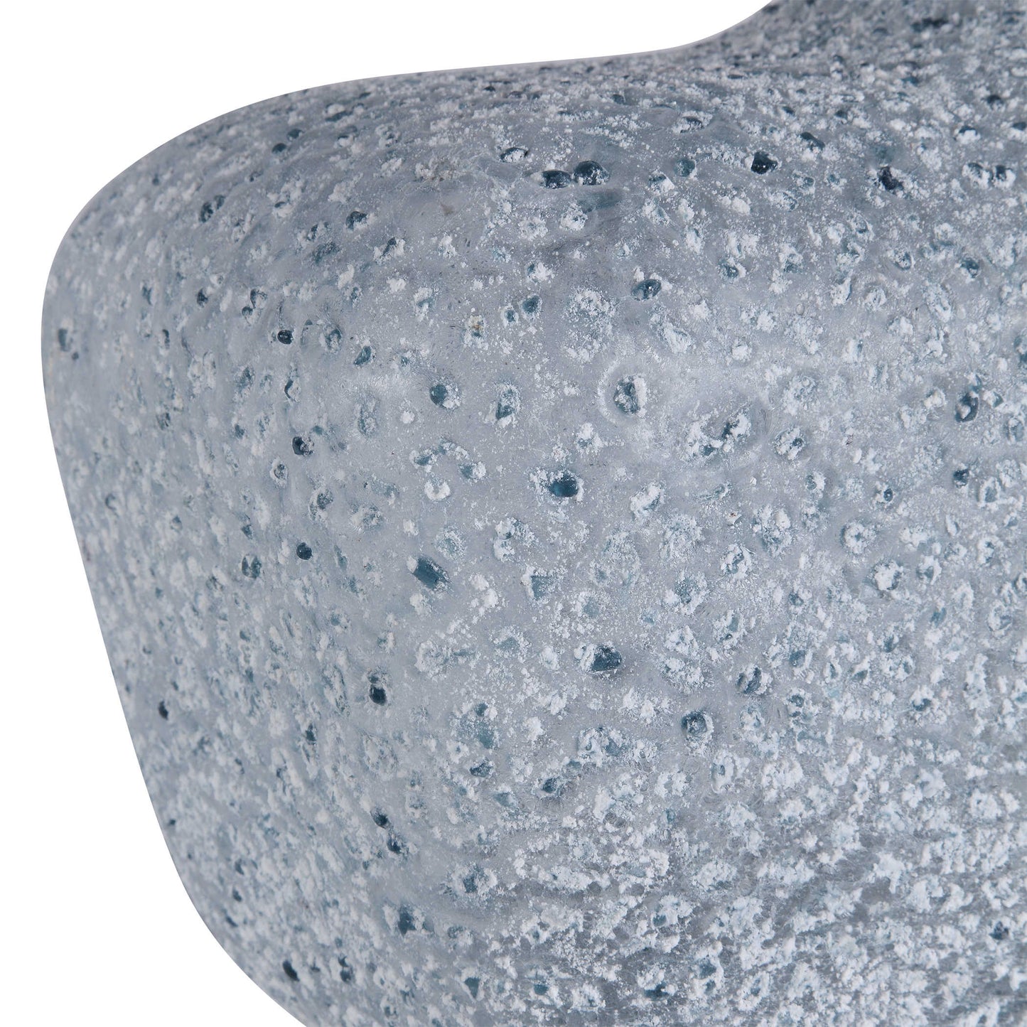 Blue-Green, White Frosted Lamp