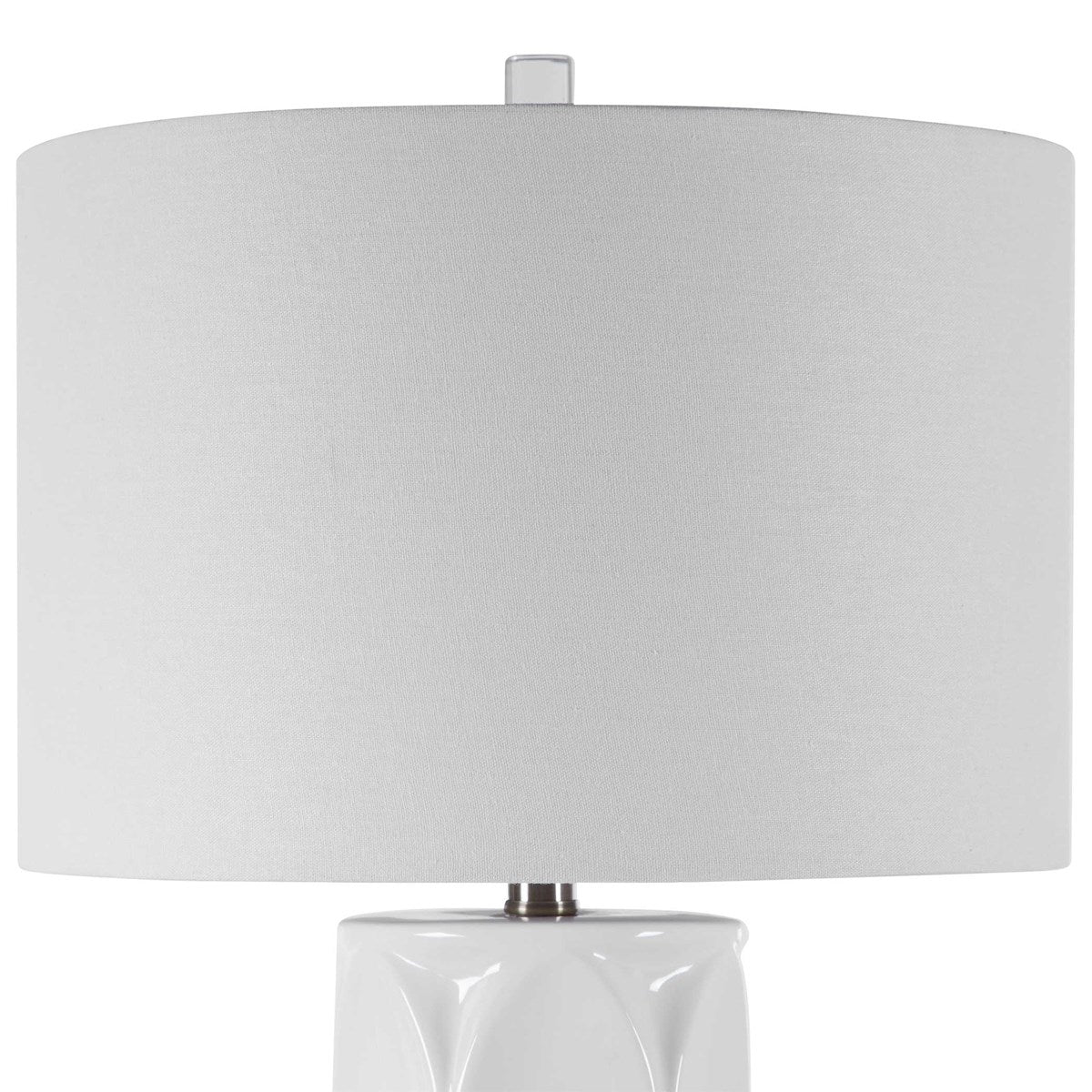 Modern White Glossy Lamp