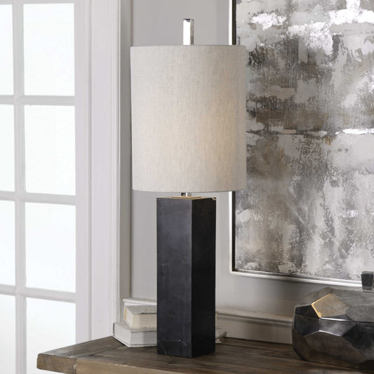 Black Marble Accent Lamp