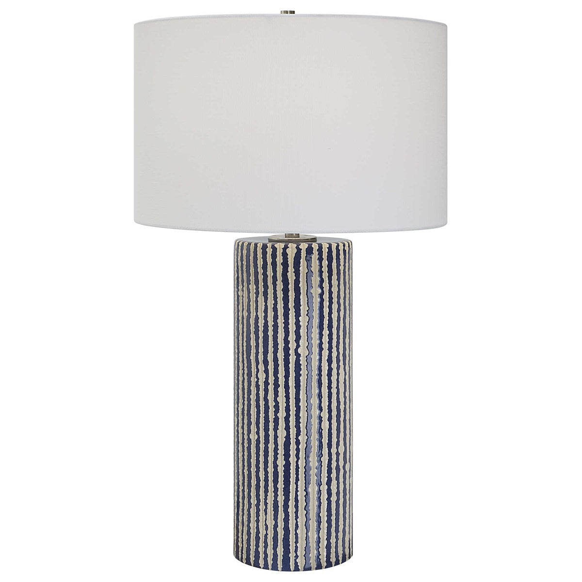 Cobalt and Ivory Stripes