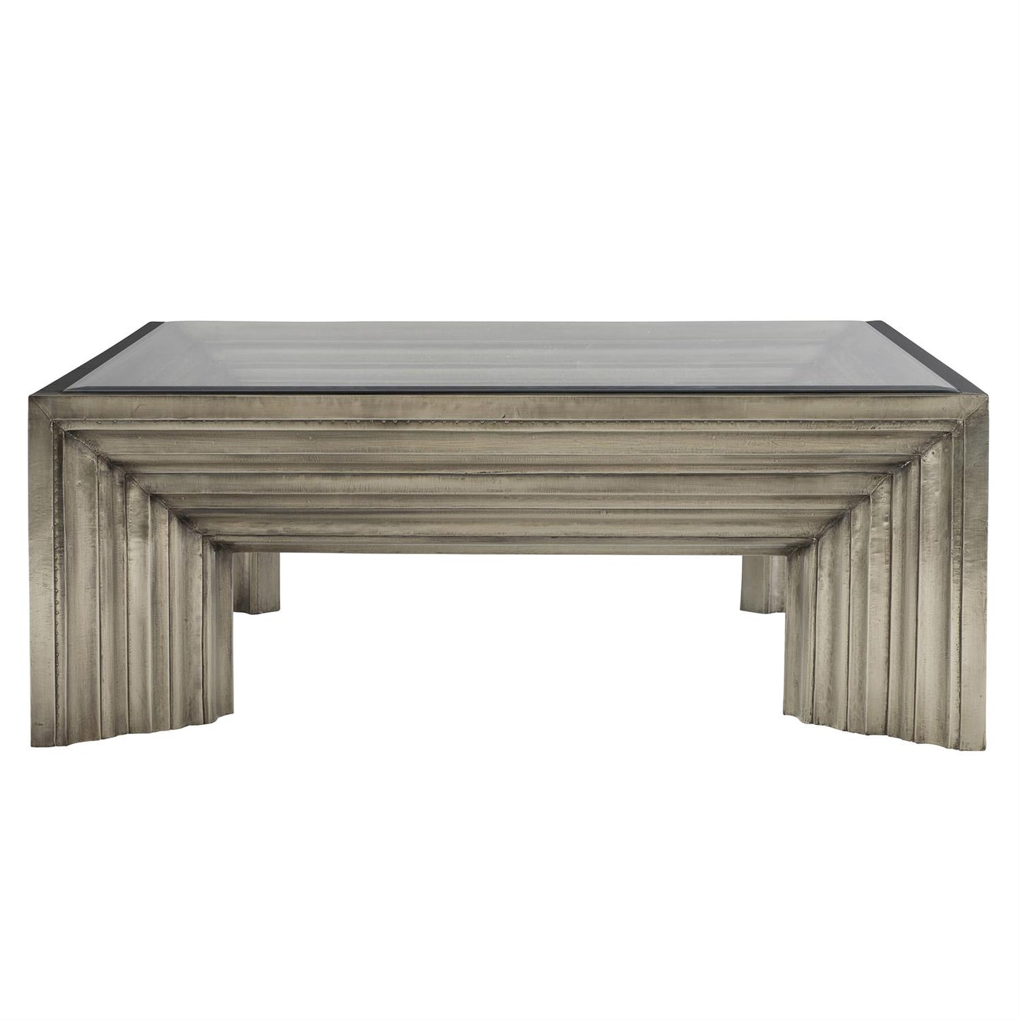 Geometric glass top, 48"square