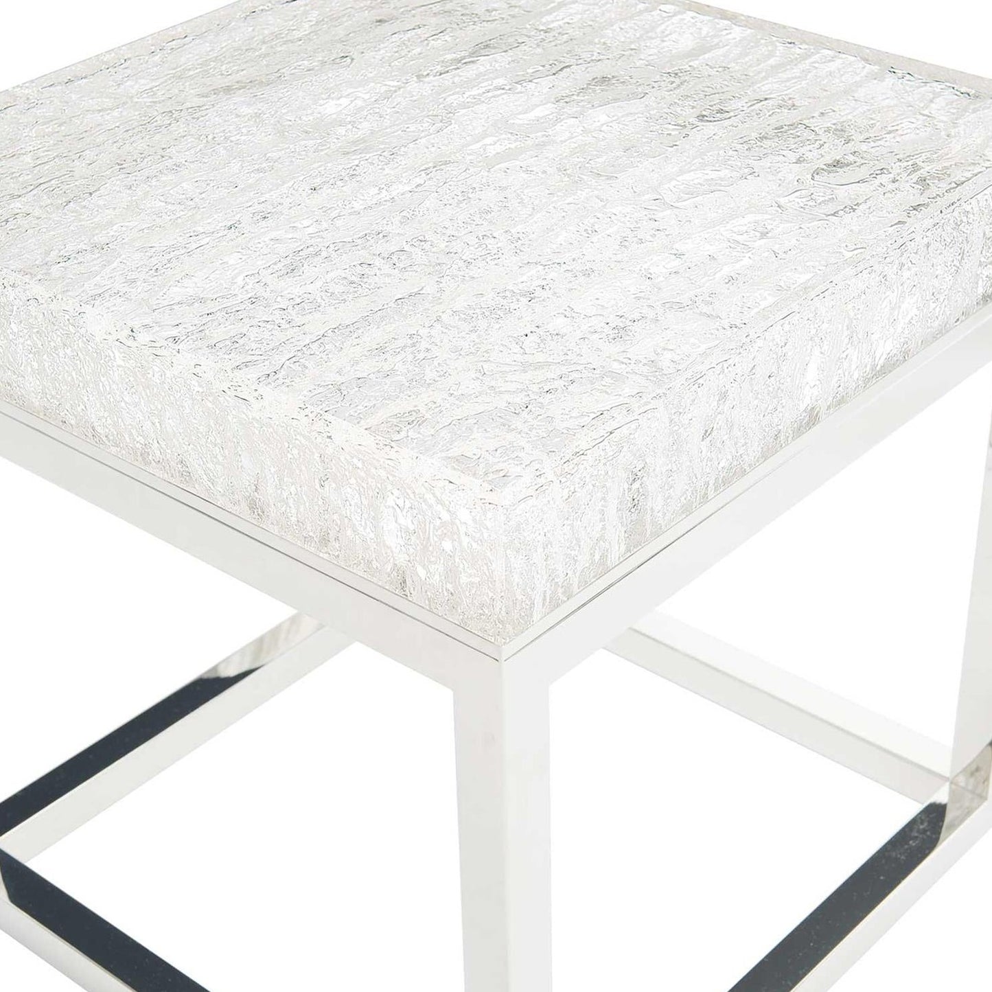 Ice-like square table