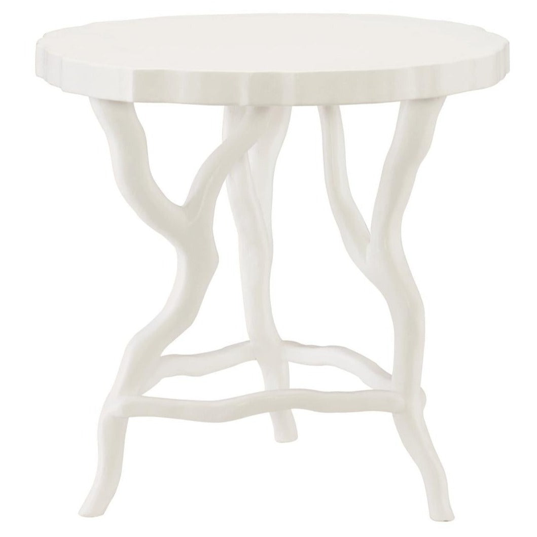 Nature in white round