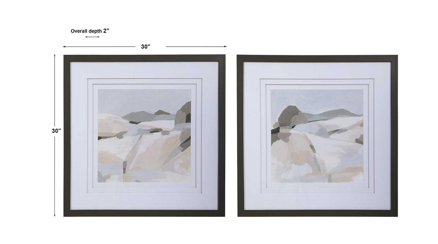 Dimensions of the pair of two pieces of art.