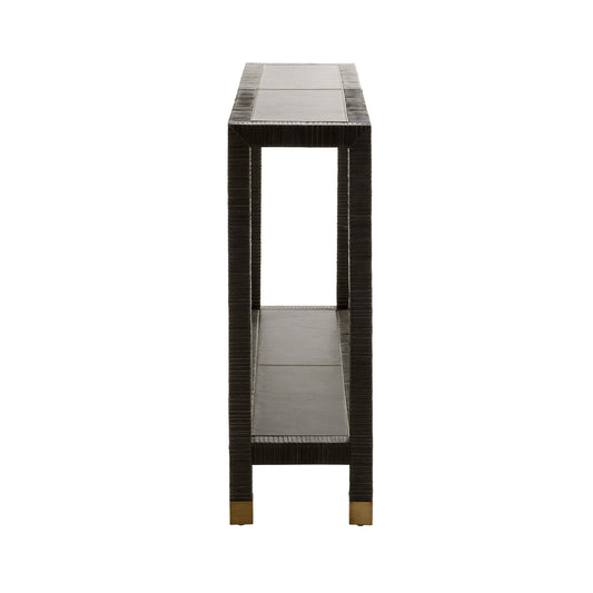 Graphite Leather, 48x13x35