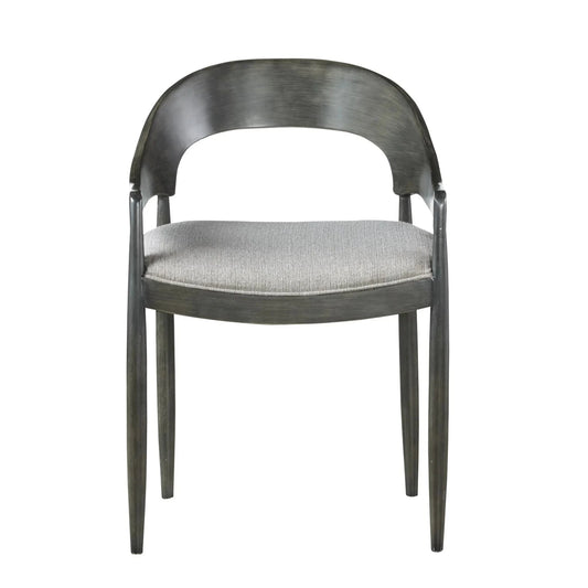Curved back open back chair