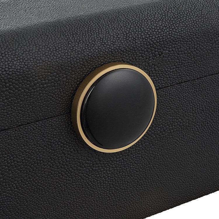 Black close up of enamel closer on box