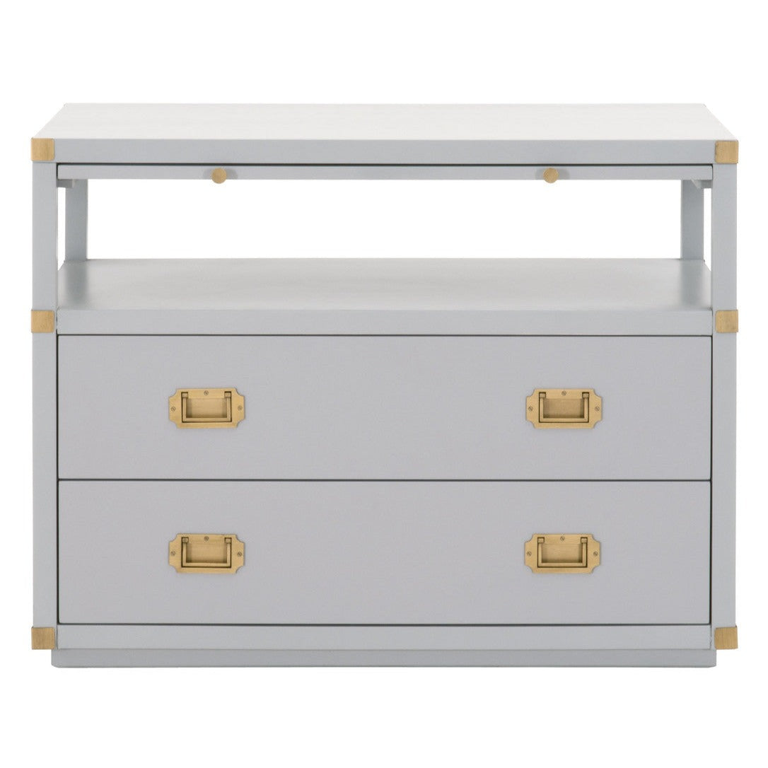 Gray w/gold 35x18x27h