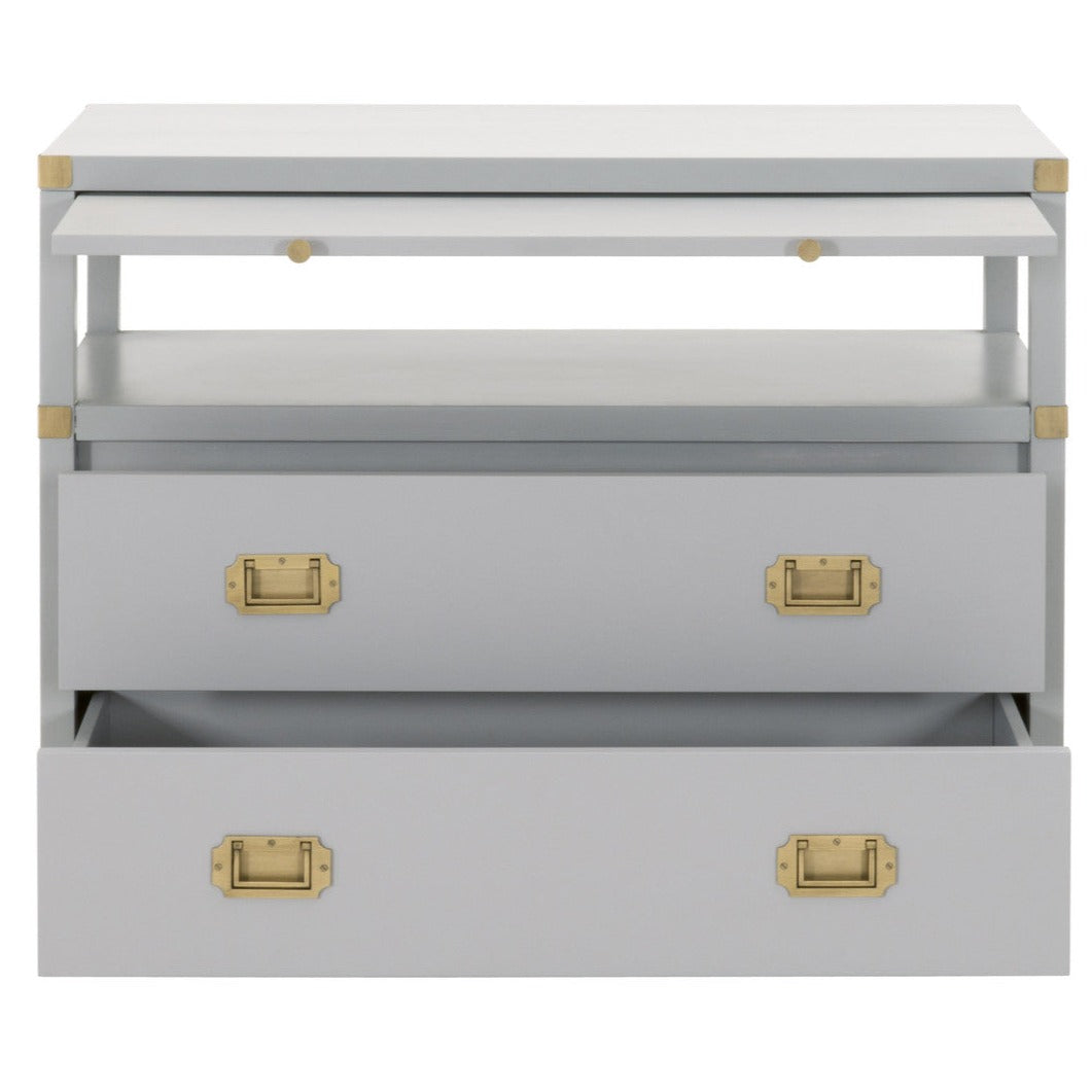 Gray w/gold 35x18x27h