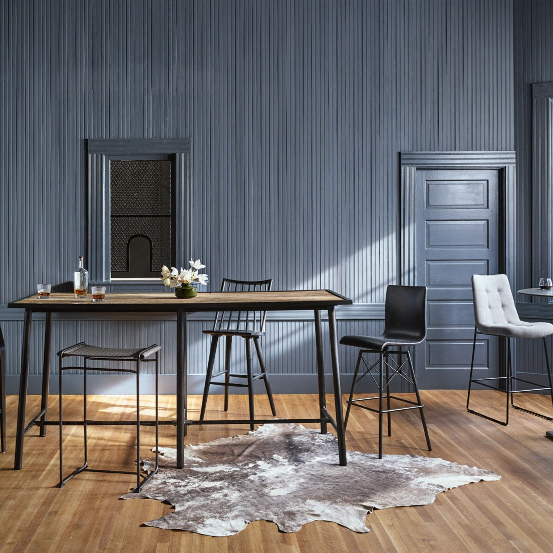 Pub table 86.50"w x 35.75"d x 41.75"h
