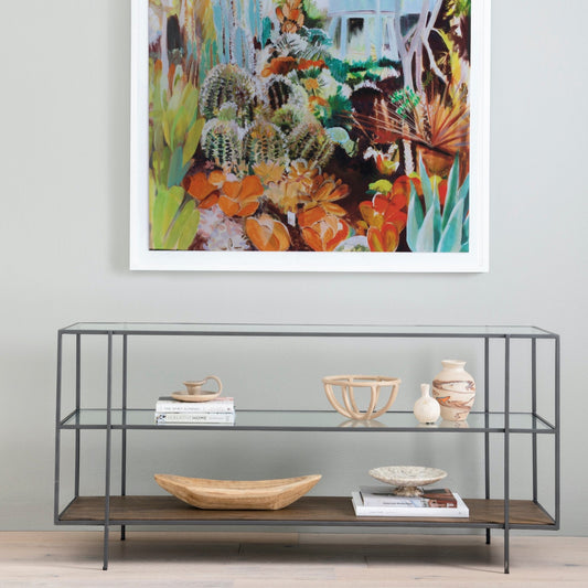 Glass shelves 60x17x28