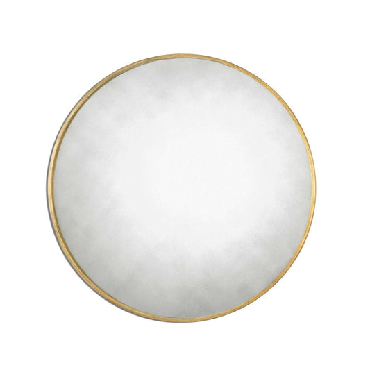 Round antique gold framed