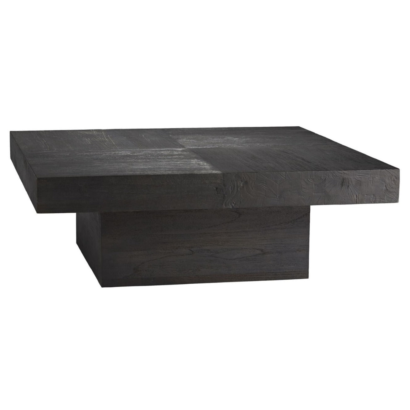 Blk charred, 39.5"sq X 14"h