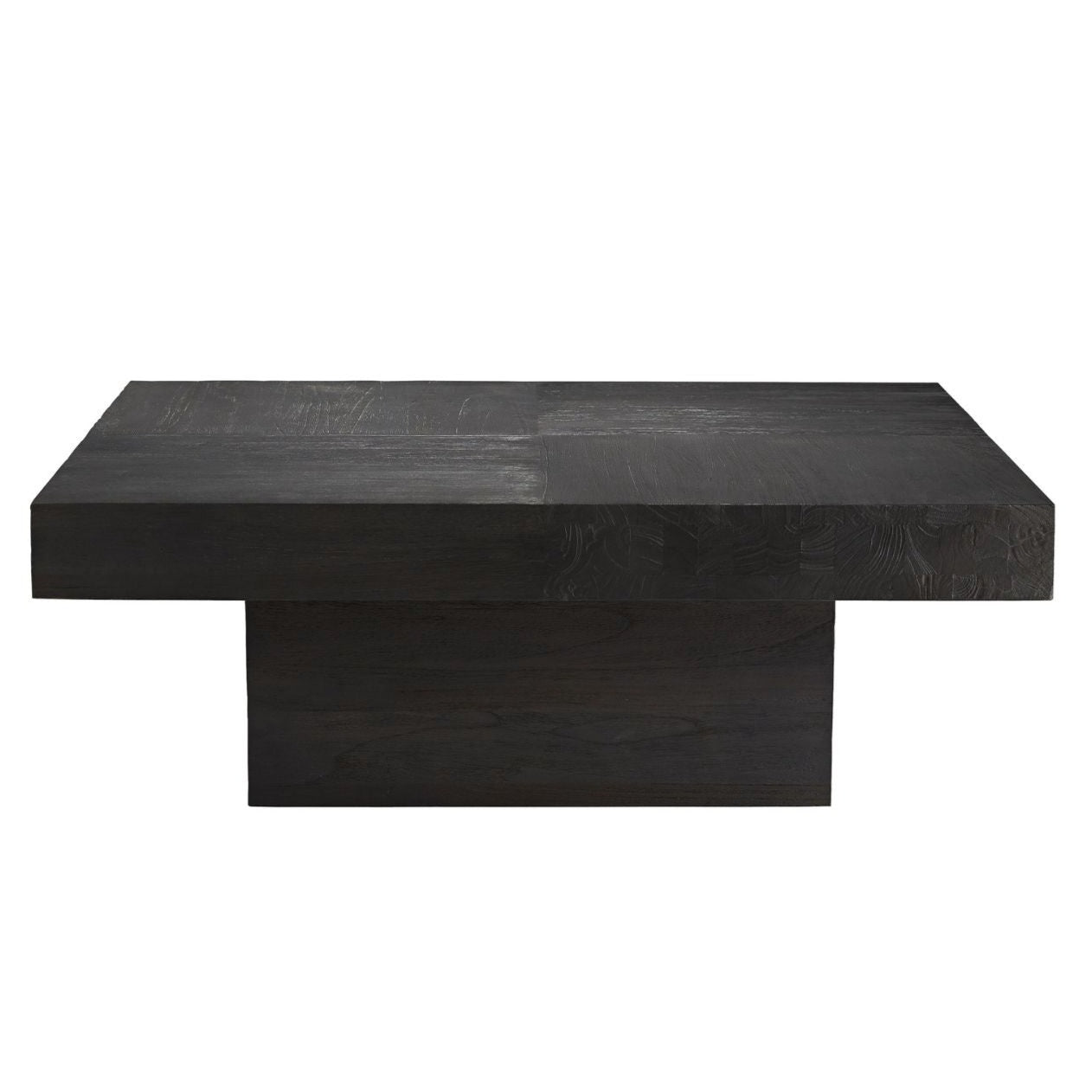 Blk charred, 39.5"sq X 14"h