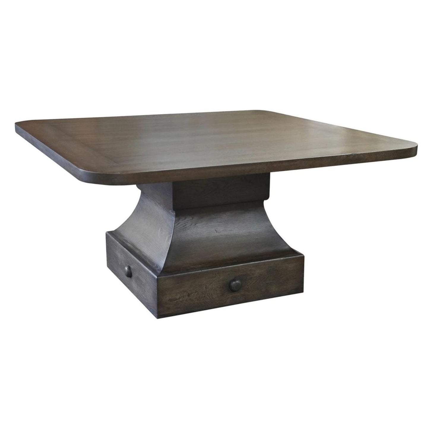 Square oak dining 60"