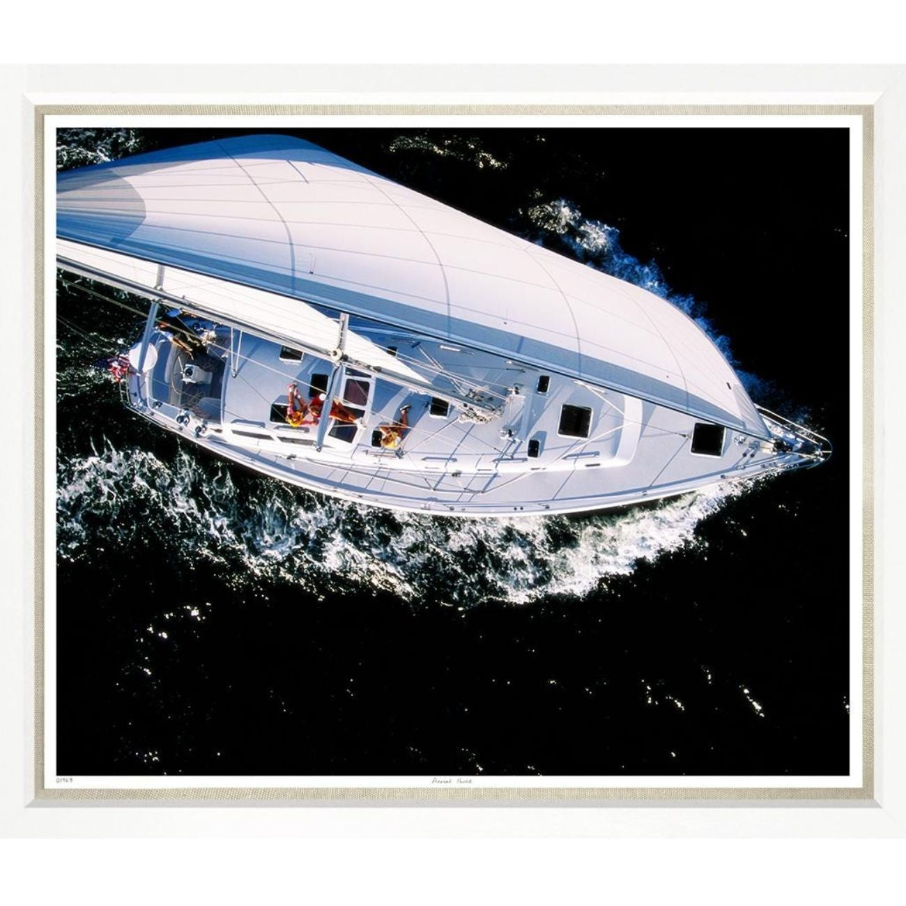 Yacht from above