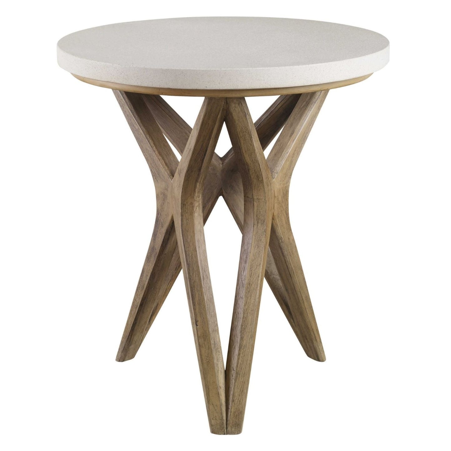 Round limestone top 22"d