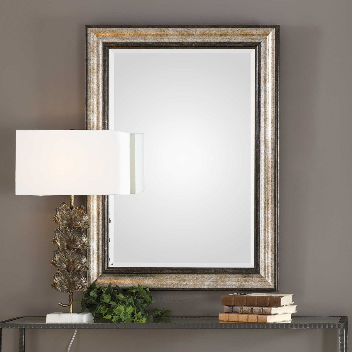 Antique Silver Mirror.
