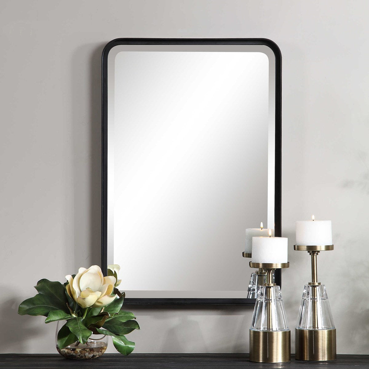 Black Vanity Mirror.
