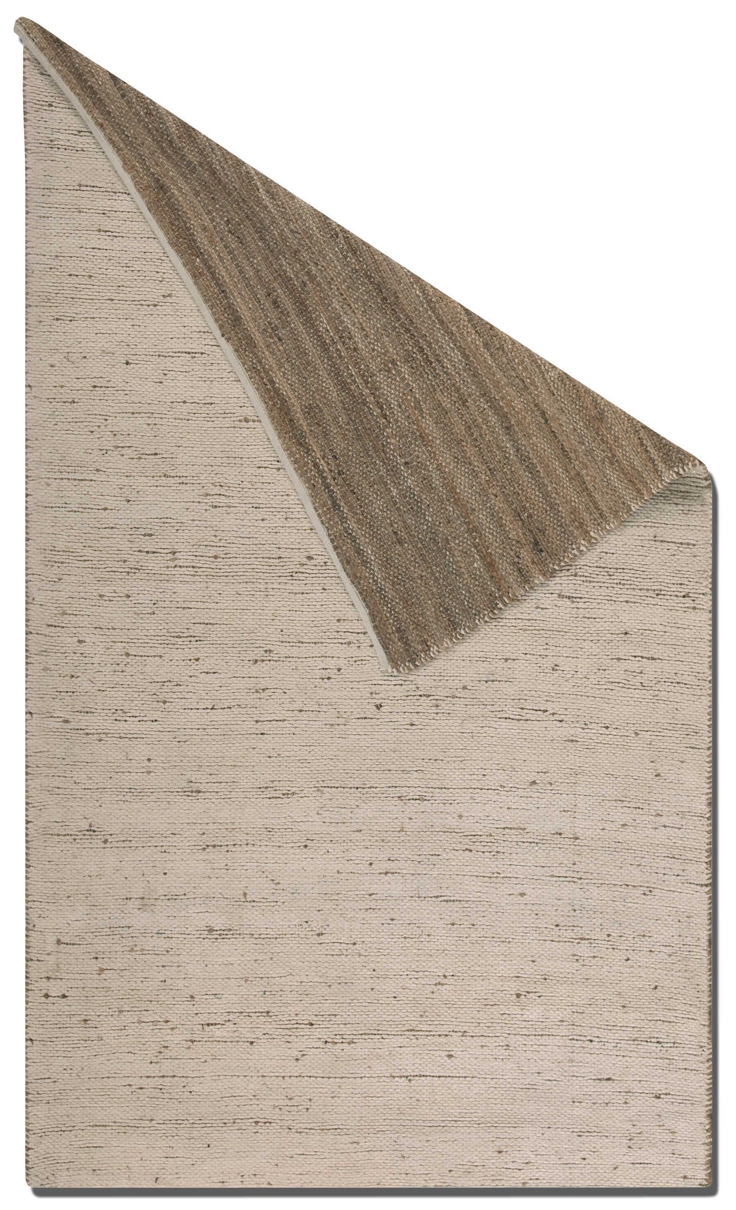 Gray Beige Area Rug Folded
