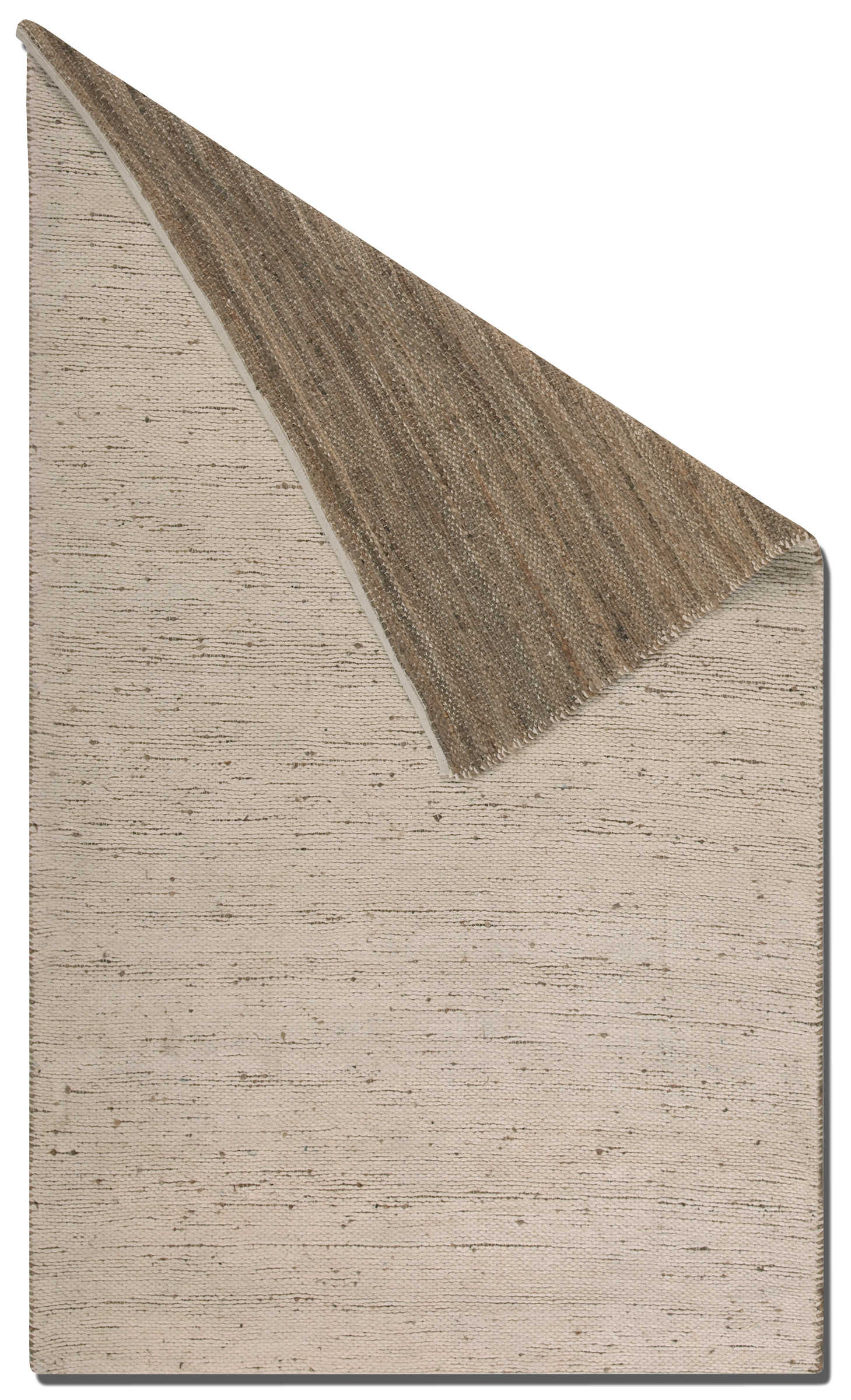 Gray Beige Area Rug Folded