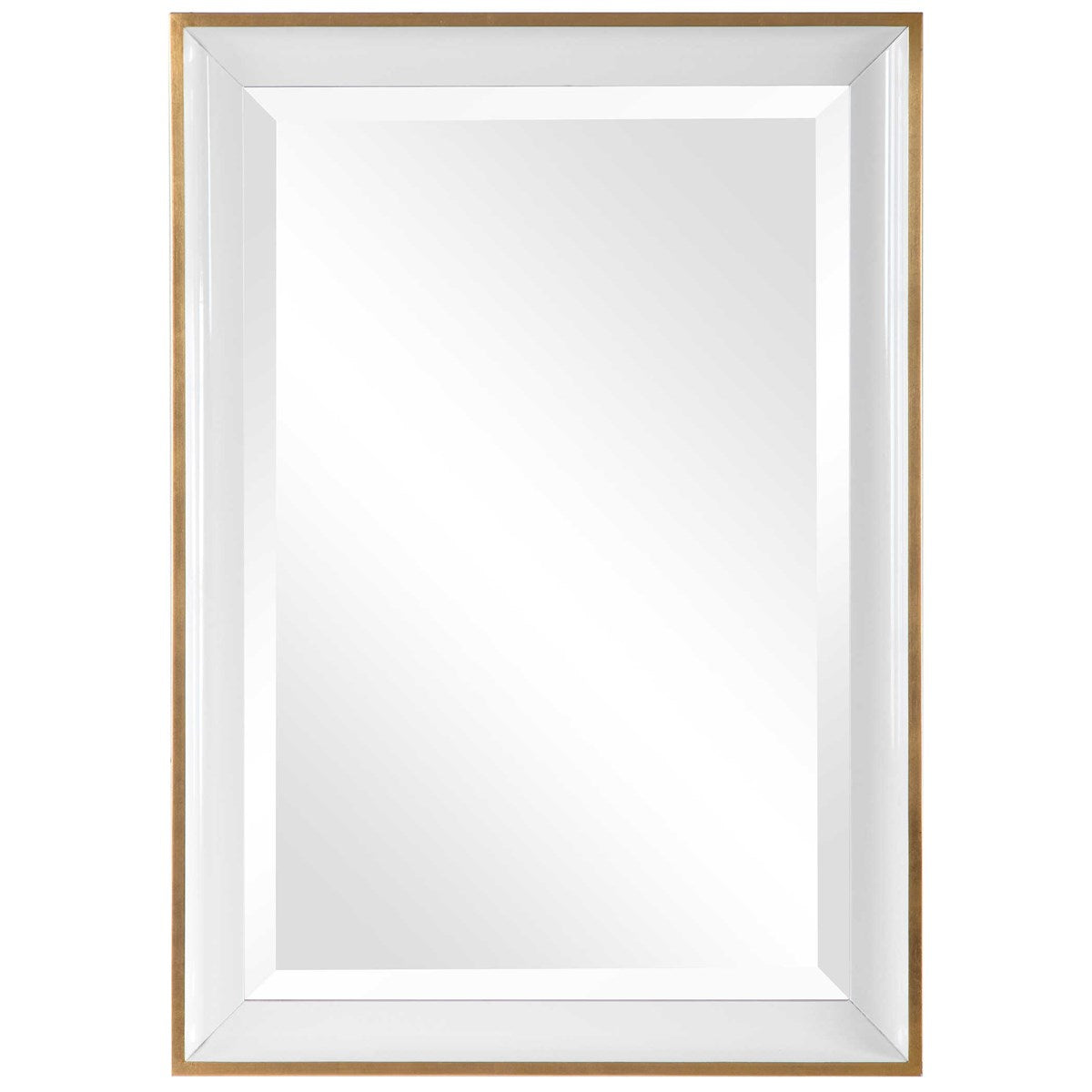 Gold Rectangular Mirror Plain.
