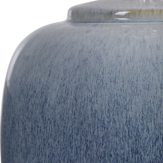 Light Blue Ceramic Lamp.