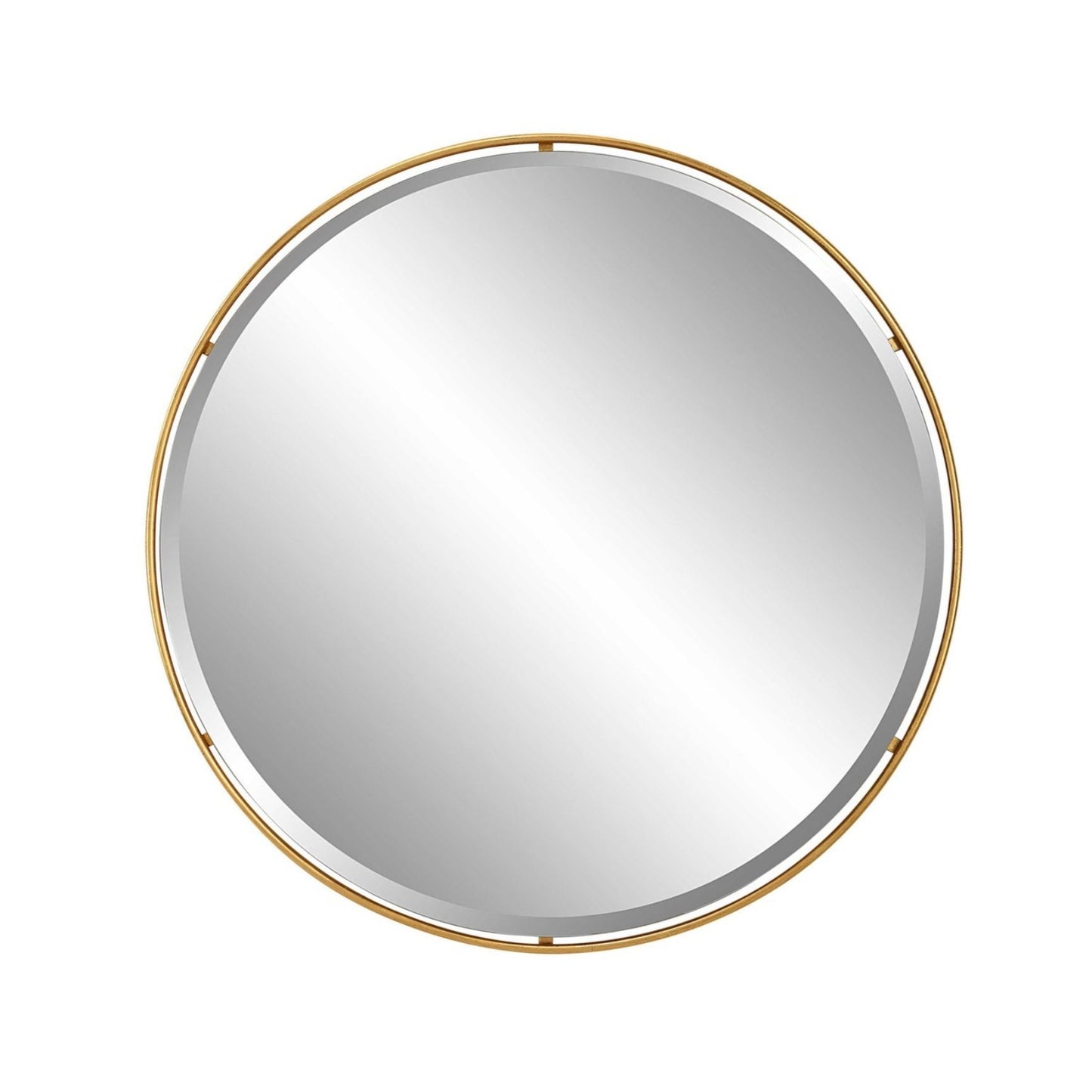 Large round gold Mirror