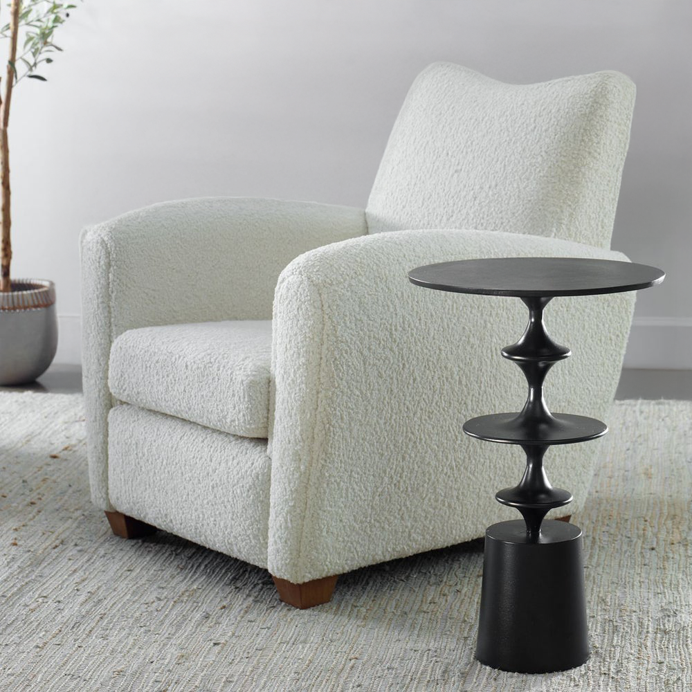 Black Round Accent Tables
