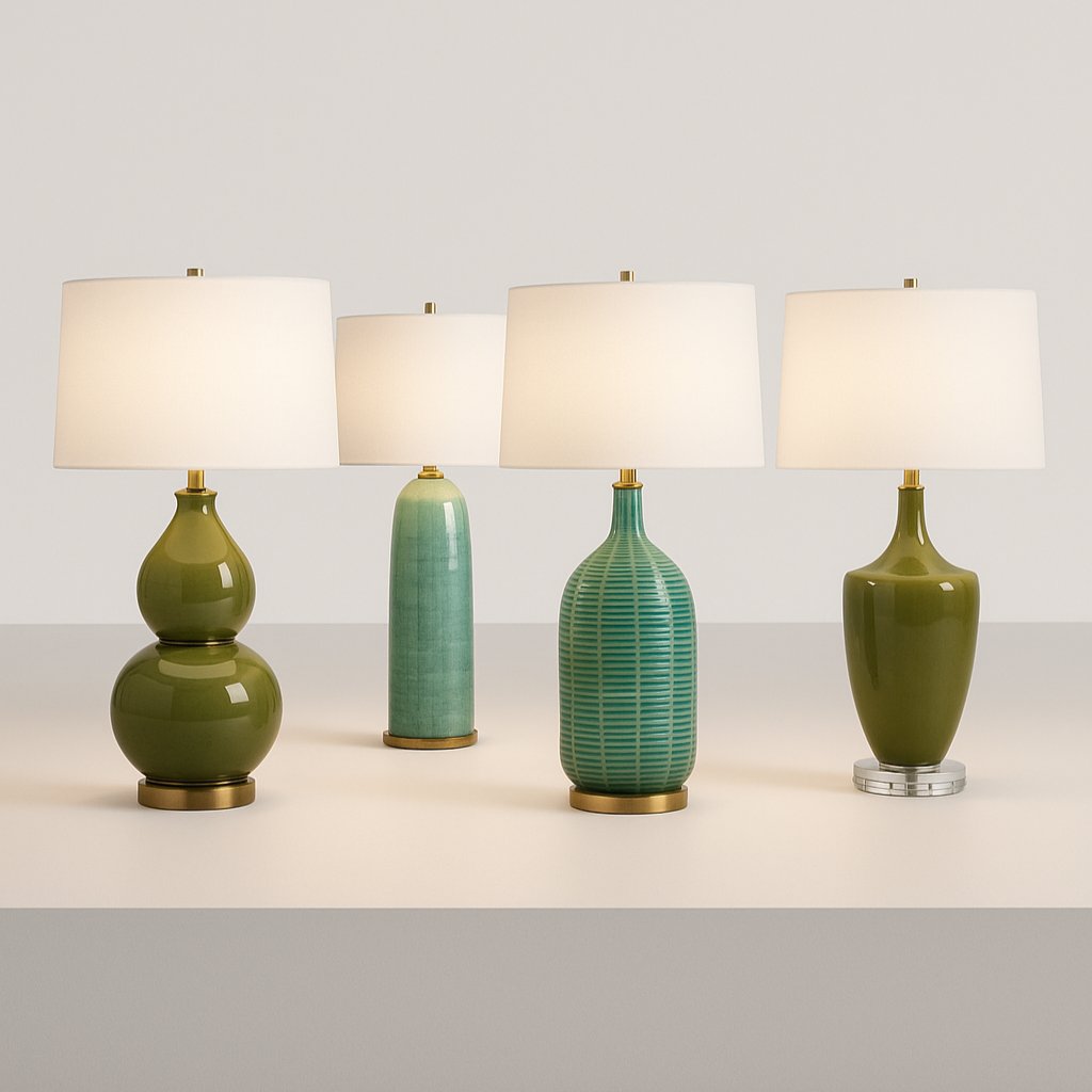 Green Ceramic Table Lamps