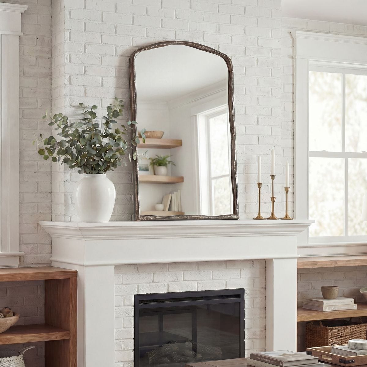 Hammered Arch Mirror