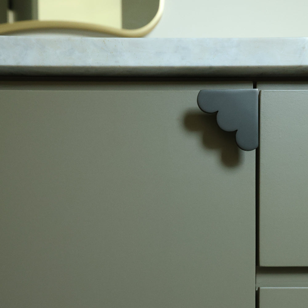 Cloud Pull - Solid Brass - Corner Cabinet Hardware by Hapny Home