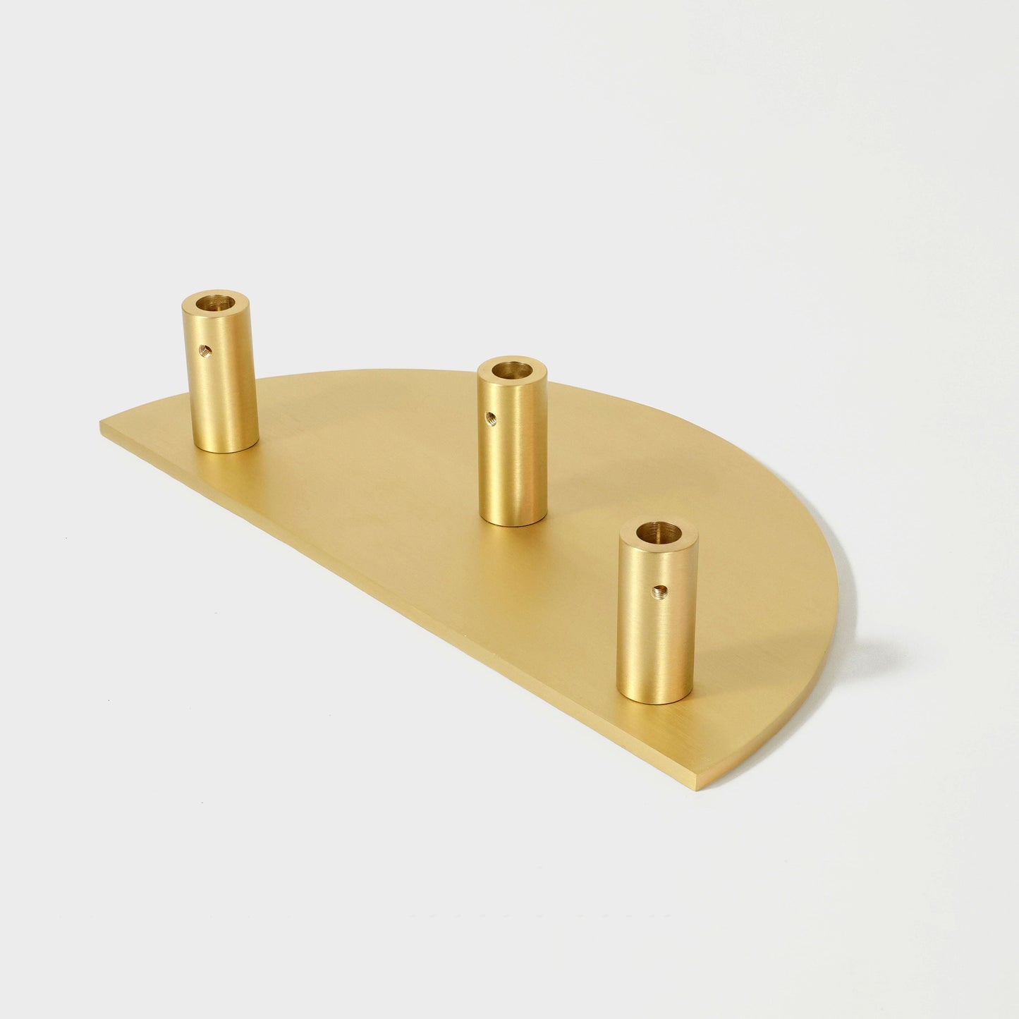 Hammered Demi Lune, Solid Brass Half Moon Door Handles