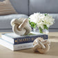Limestone Link Sculptures, Set of 2, Indoor Outdoor